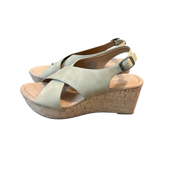 New Dream Pairs Comfort Open Toe Brown-Tan Wedges   Size: 11 - Picture 4 of 8
